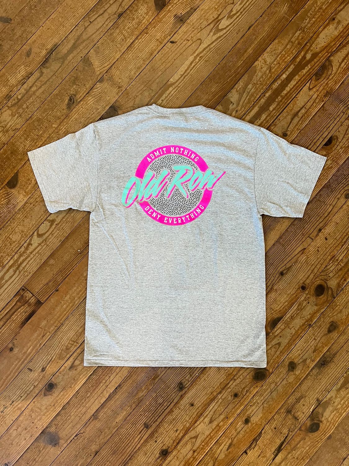 Circle Logo Pocket Tee Heather Grey/Pink