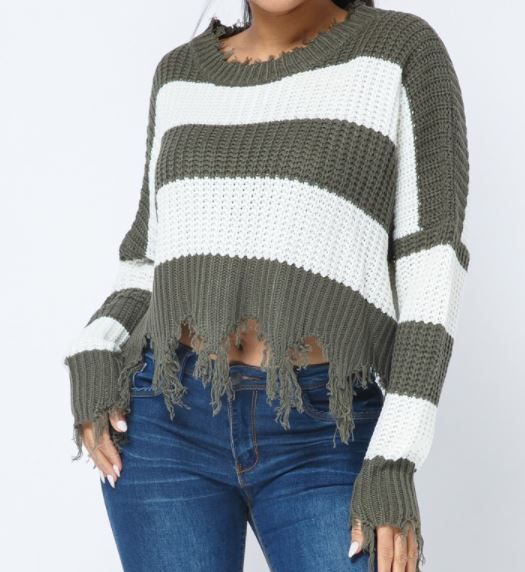 Distressed Sweater