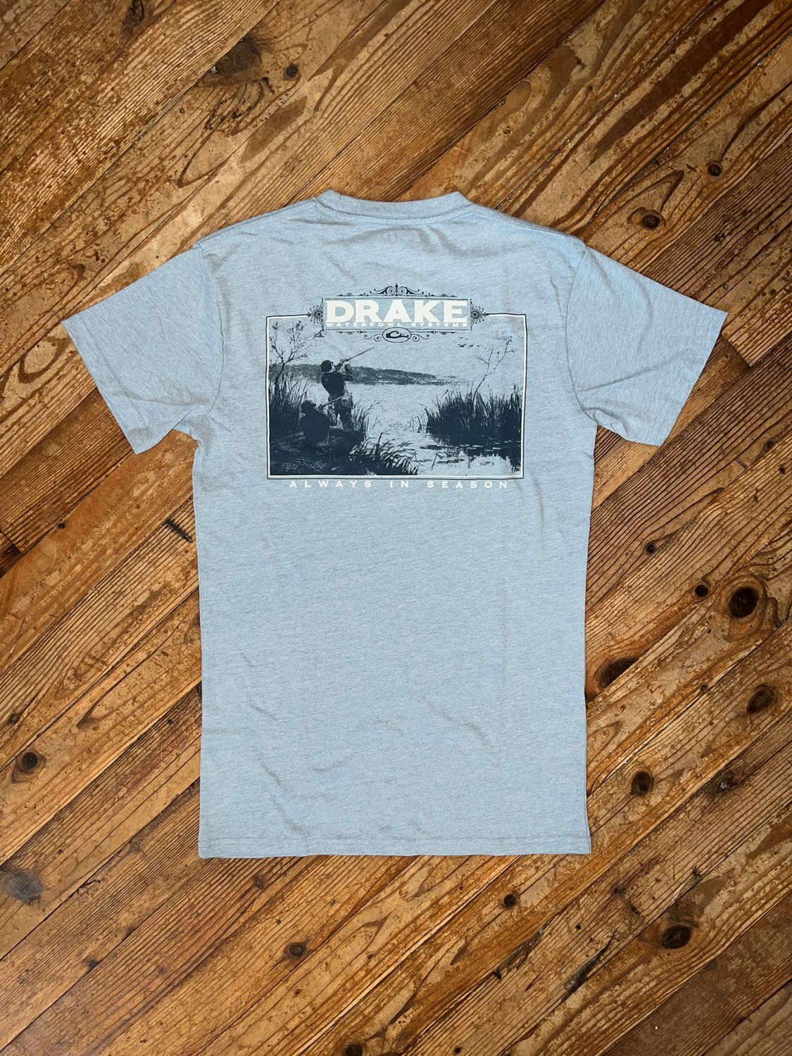 Drake Old Timers Smoke Blue Tee