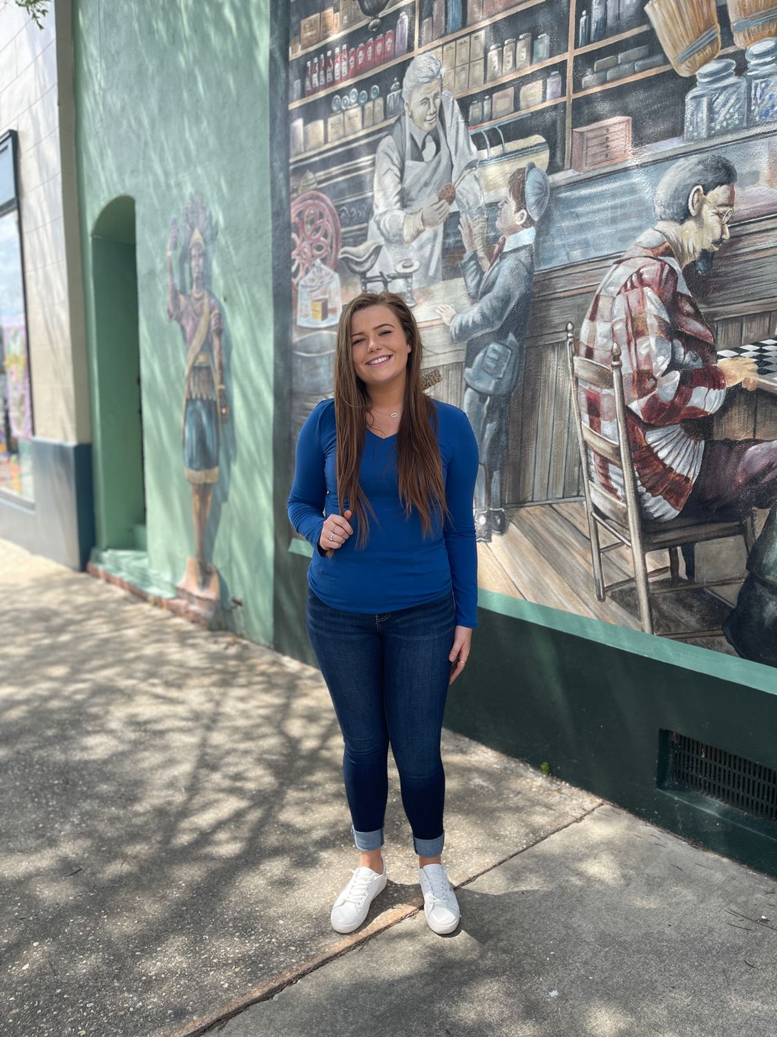 Solid Slim Fit V-Neck Long Sleeve