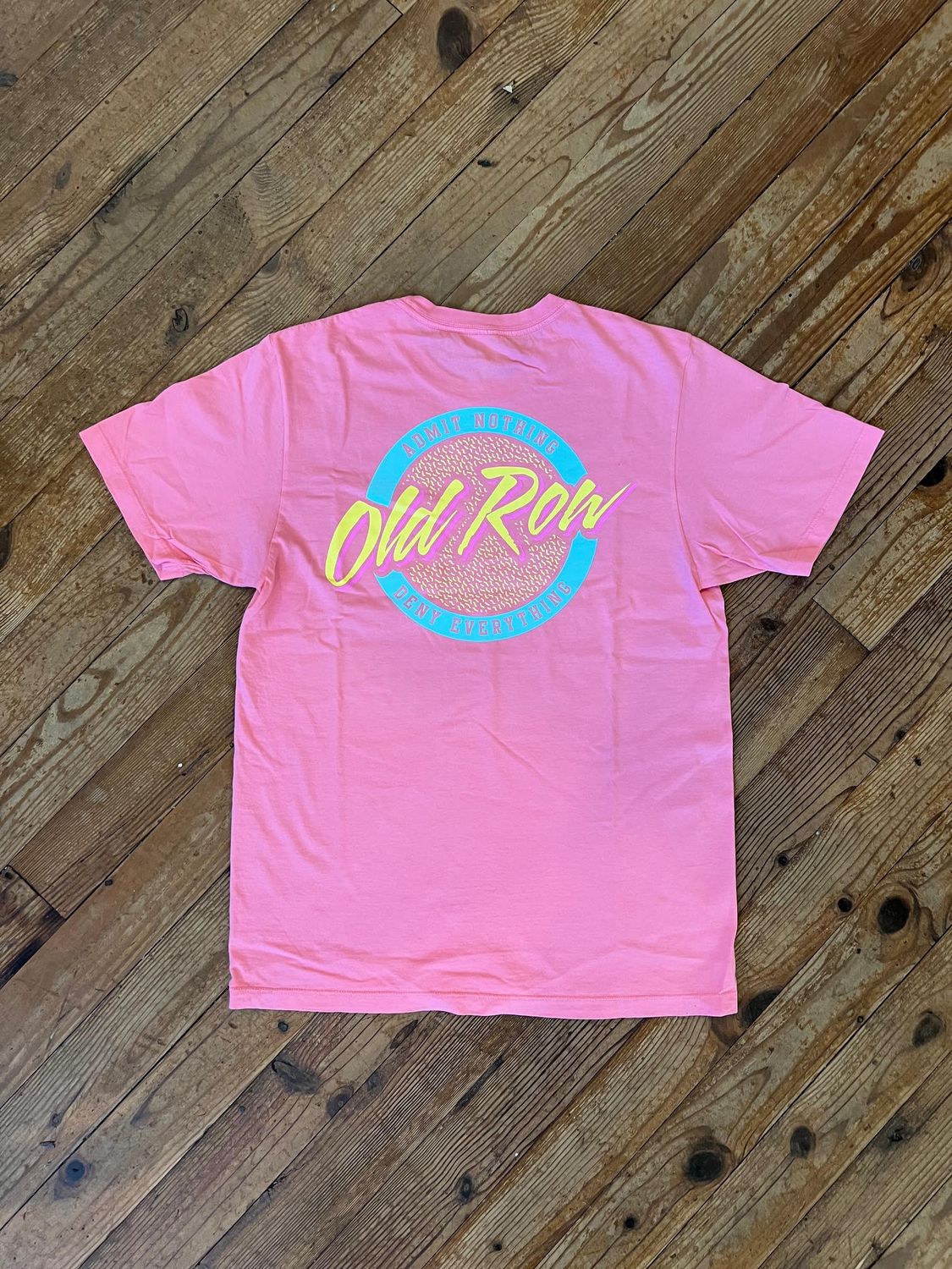 Circle Logo Pocket Tee Pink/LT Blue/Yellow