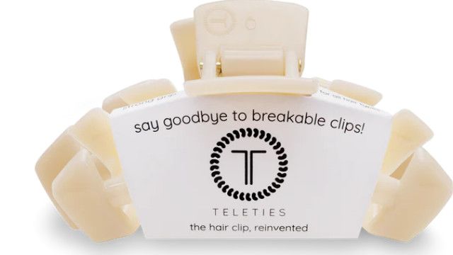Almond Beige Hair Clip , Size: Medium