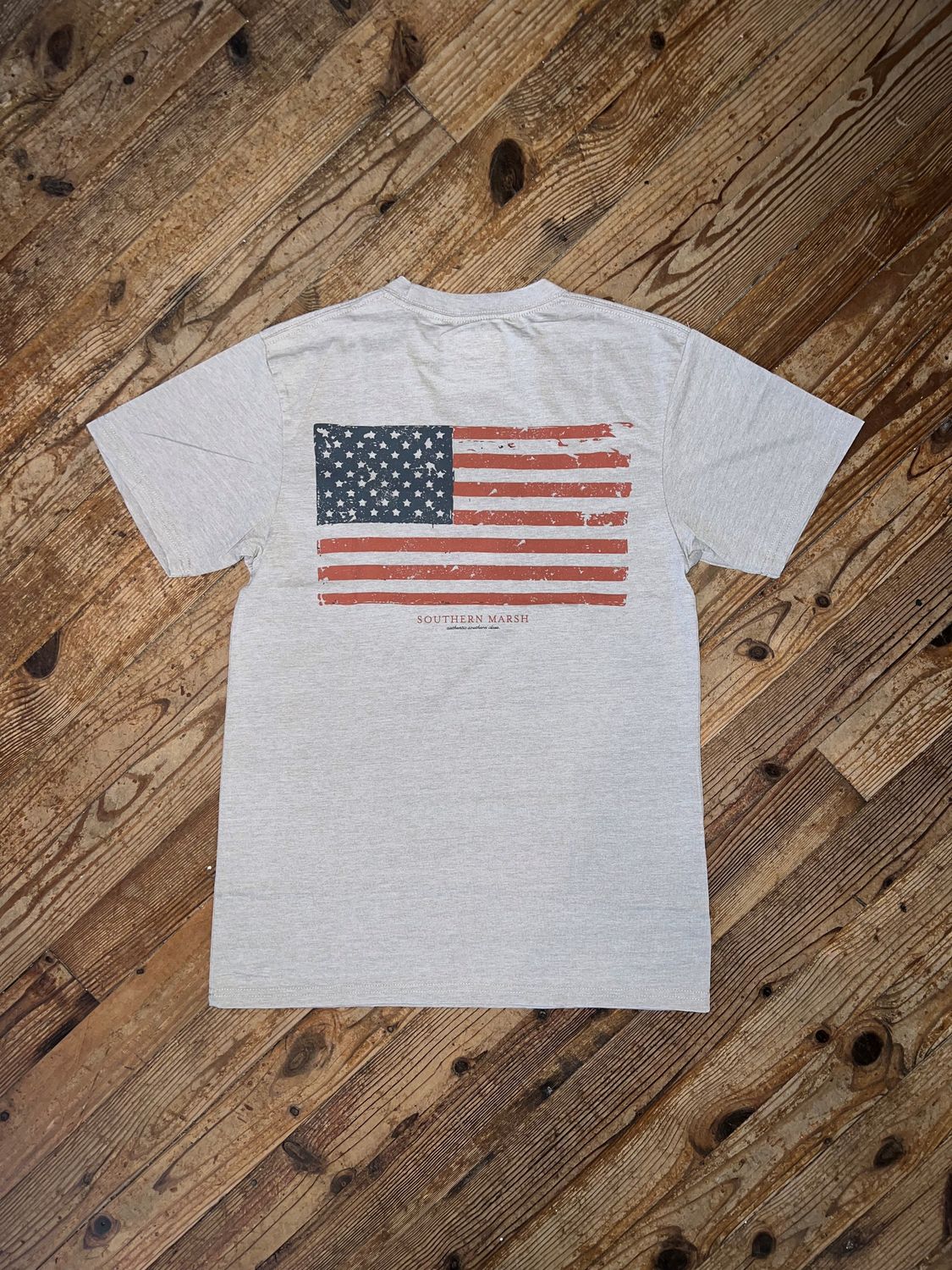 Southern Marsh Seawash Vintage Flag Tee Burnt Taupe