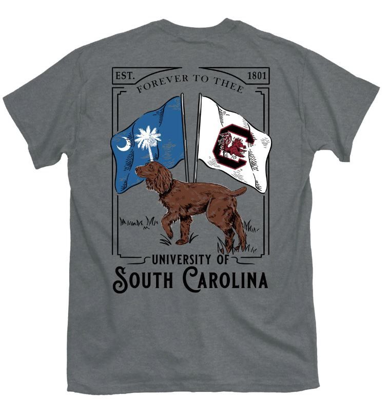 Gamecocks Boykin with Flags Oxford