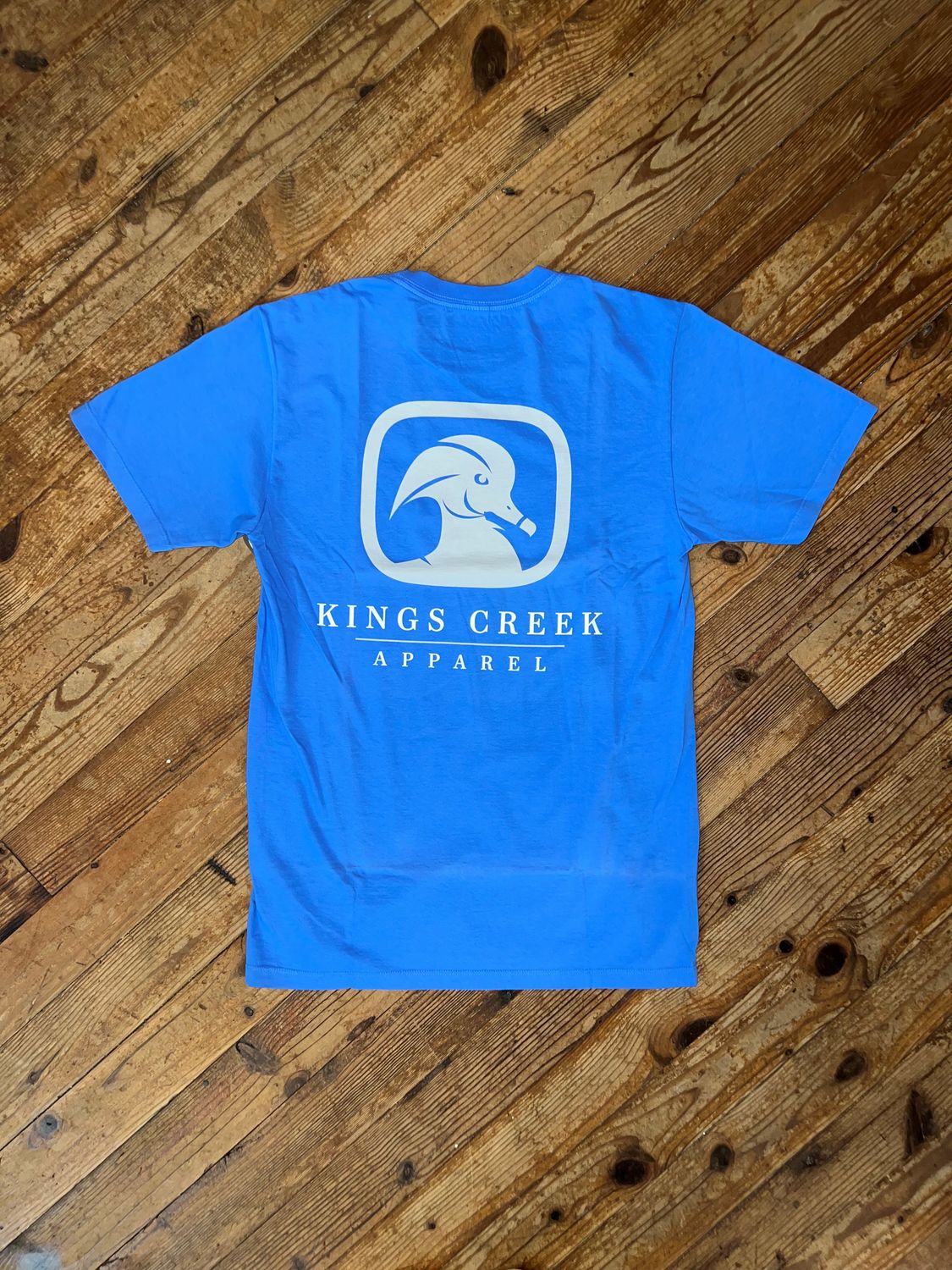 Kings Creek Blue Grey Logo Tee
