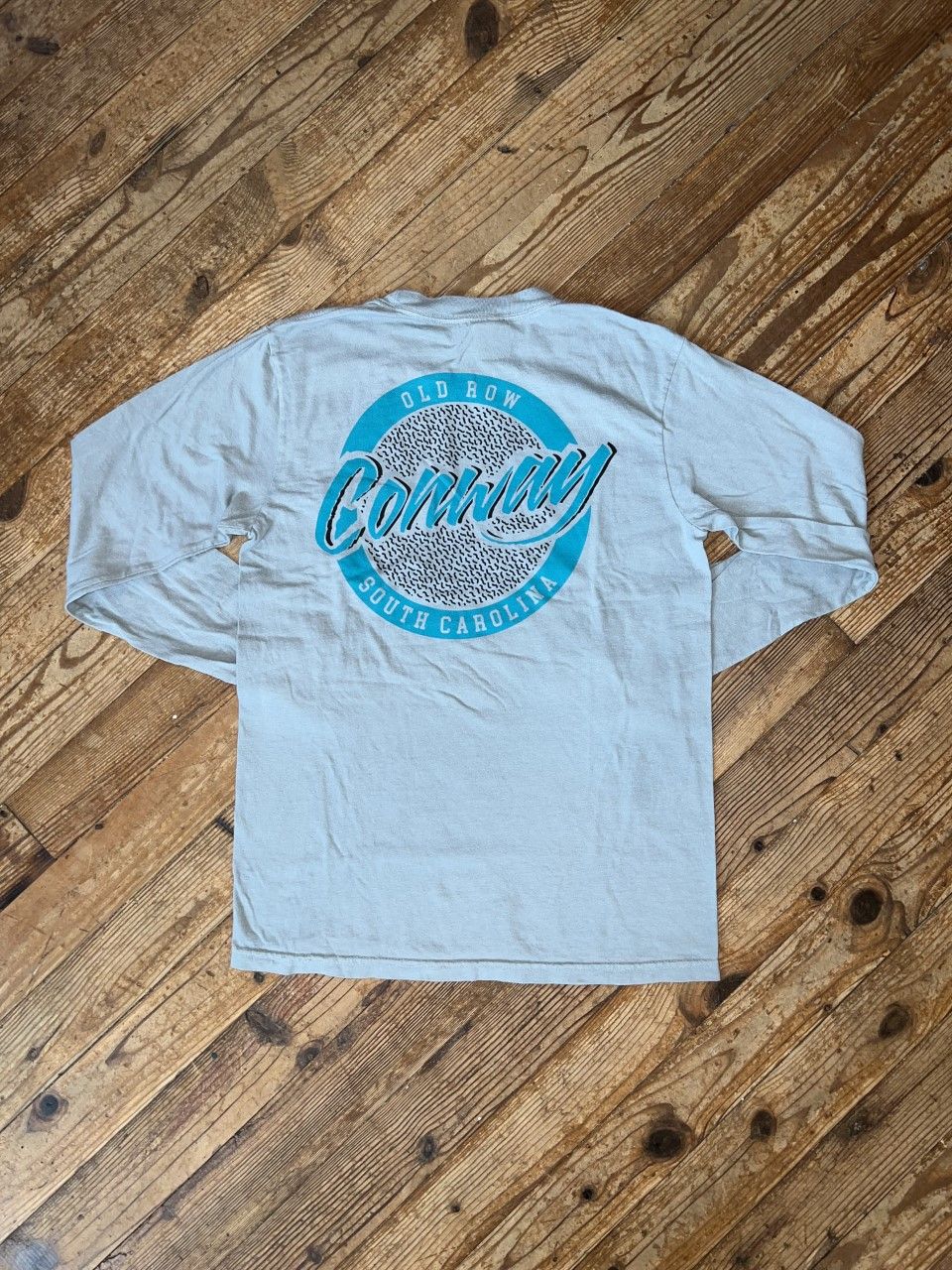 Conway, SC Grey Long Sleeve Pocket Tee