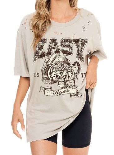 Easy Tiger Oversized Washed Tee
