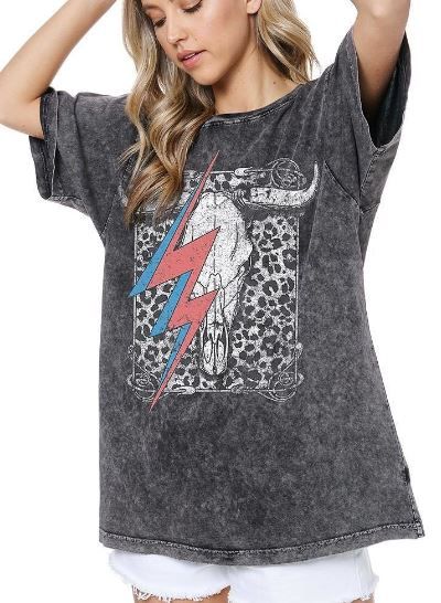 Vintage Longhorn &amp; Bolts Tee