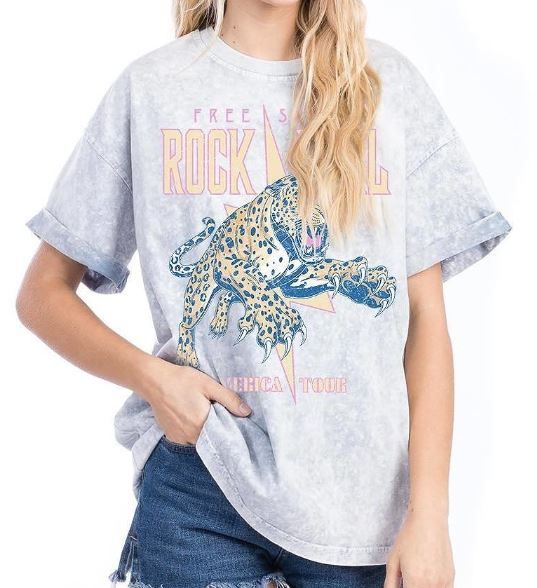 Free Spirit Retro Leopard Tee