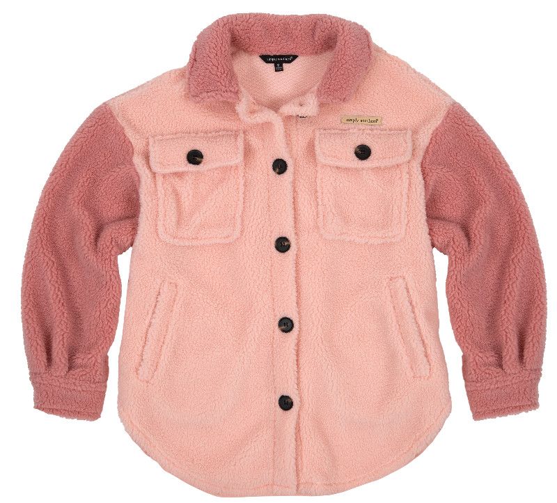 Sherpa Shacket Pink