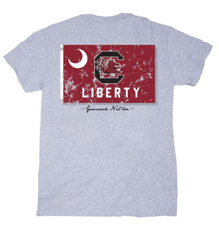 Gamecocks Liberty Flag Light Steel
