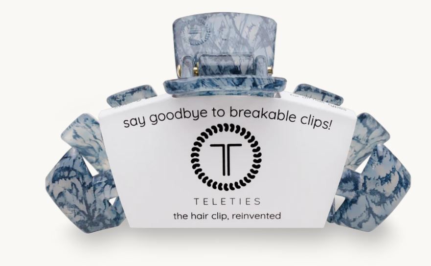 Blue Ripple Hair Clip