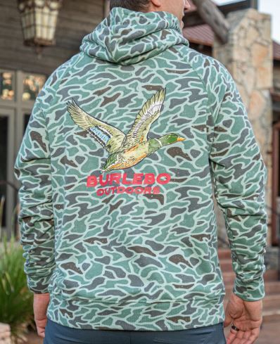 Retro Duck Camo Fleece Hoodie
