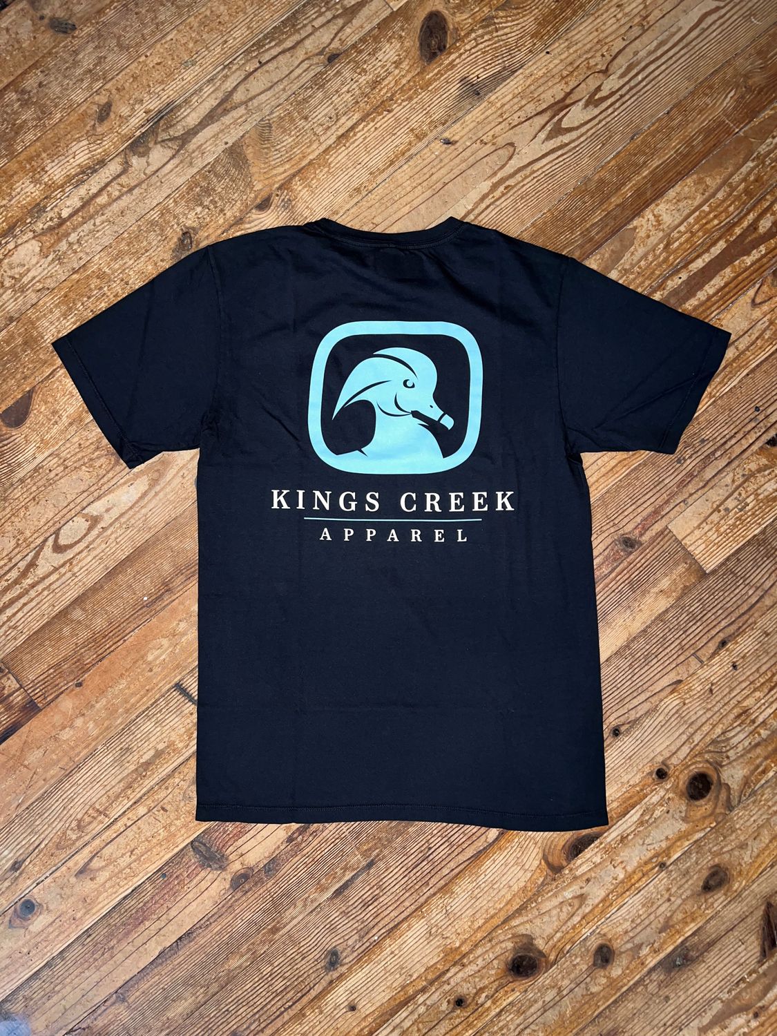 Kings Creek Black Blue Logo Tee