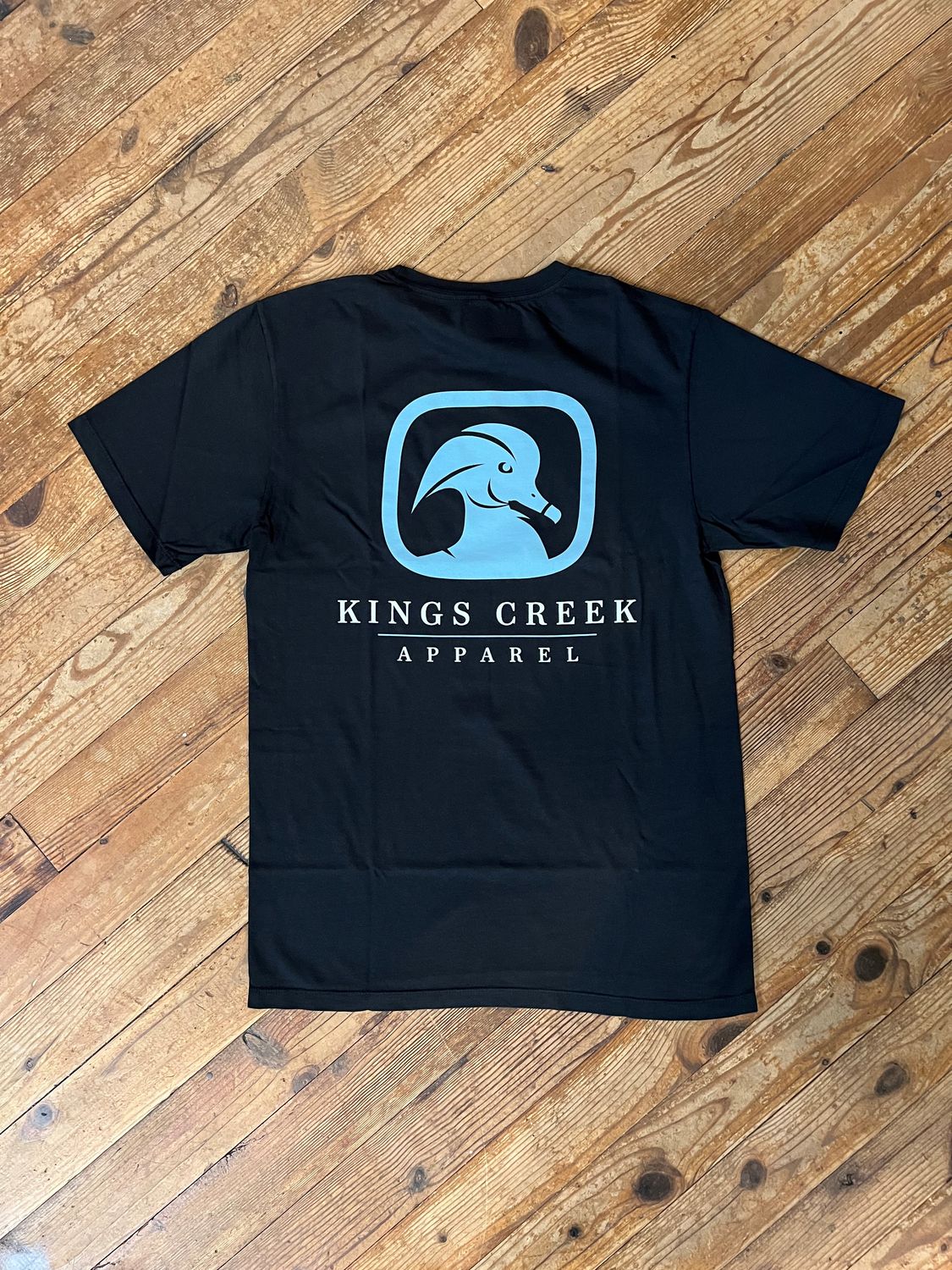 Kings Creek Black Blue Logo Tee