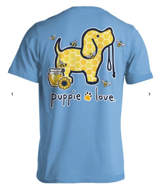 Youth Honey Bee Pup Carolina Blue