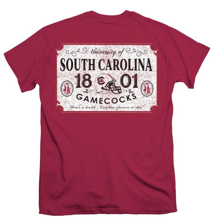 Gamecocks Retro Sign Cardinal