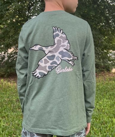 Youth Flying Camo Duck LS Shirt 