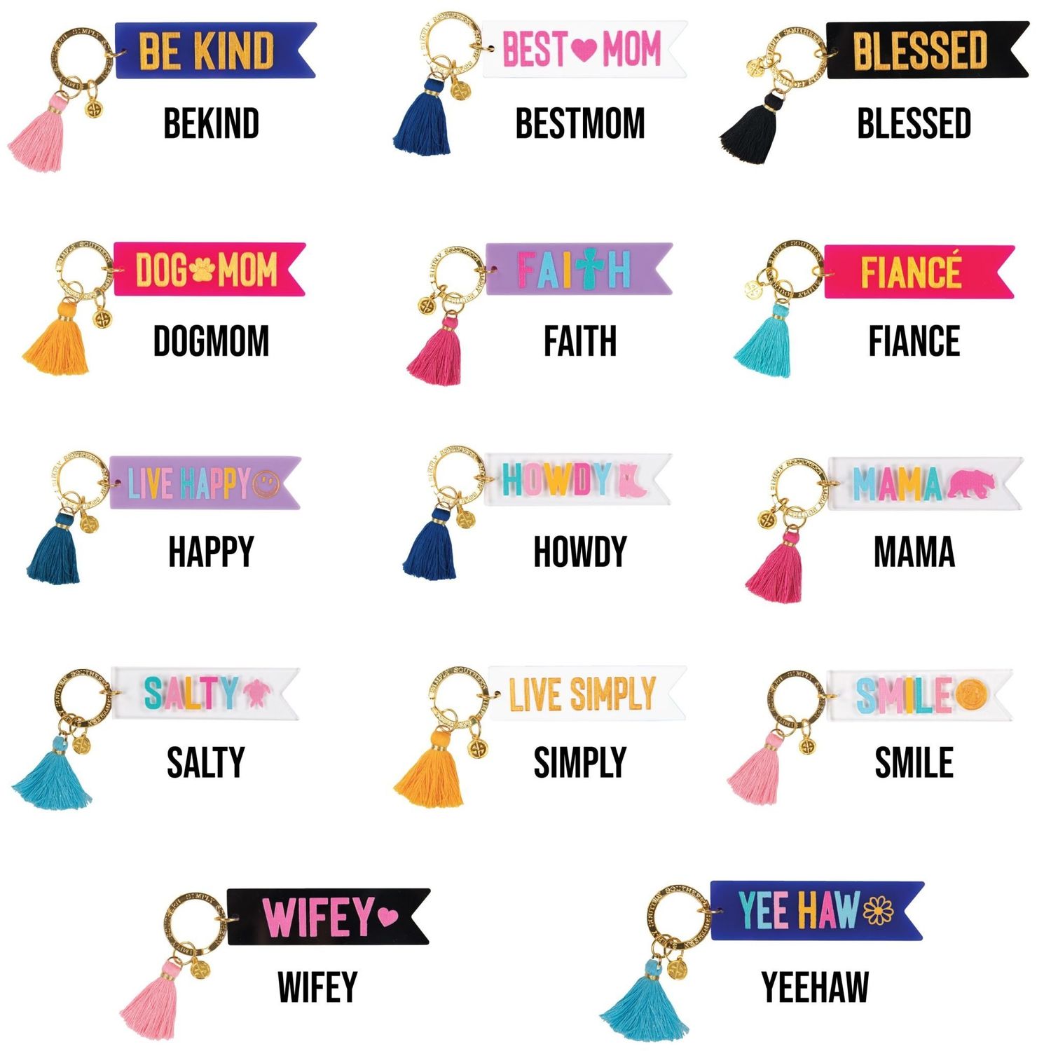 Simply Southern Acrylic Key Chain