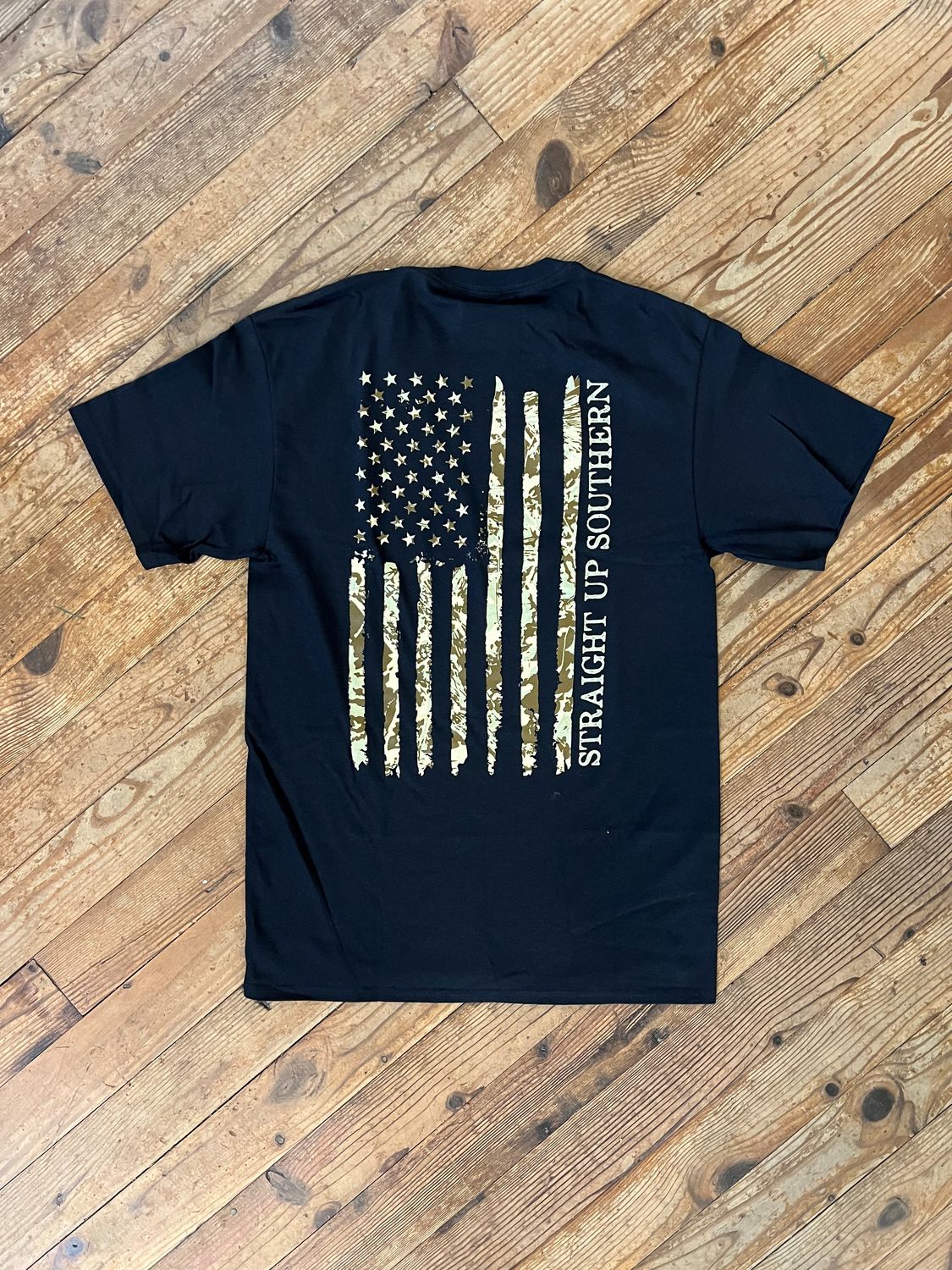 Camo Flag S/S Tee Black