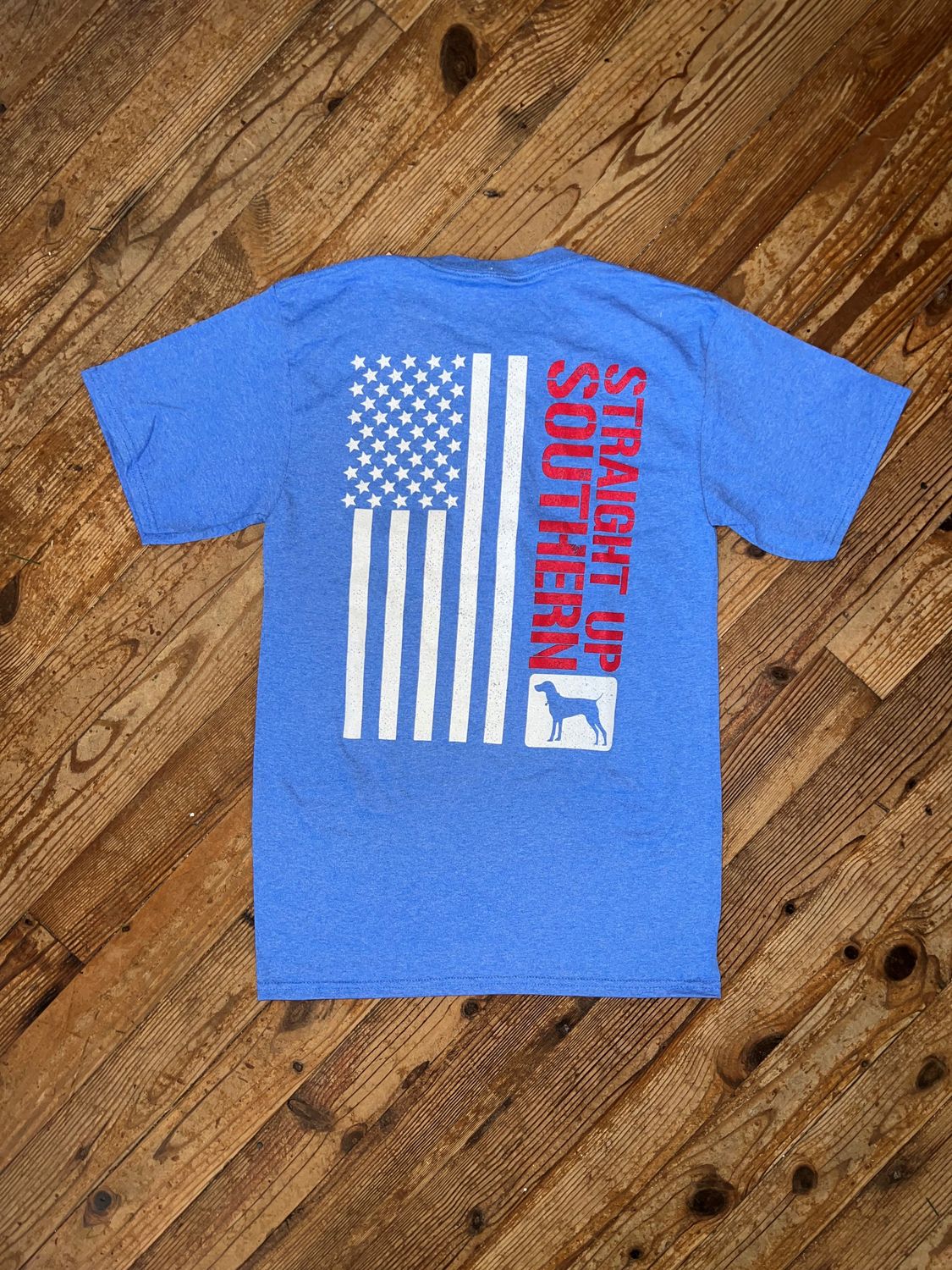 Worn Flag S/S Tee Heather Royal