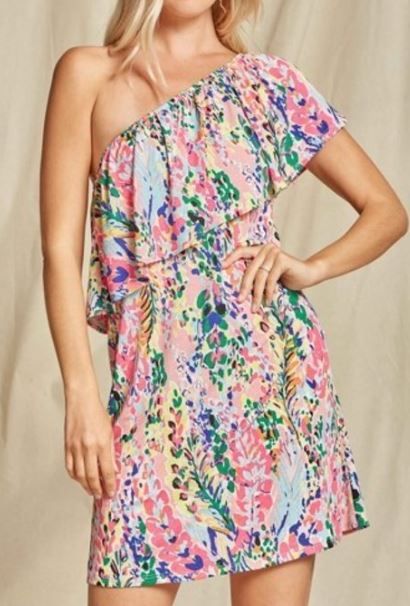 Lily Dusty Pink Off Shoulder Dress