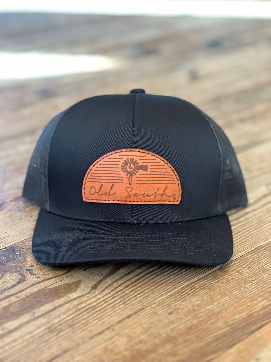 Old South Arch Leather Patch Trucker