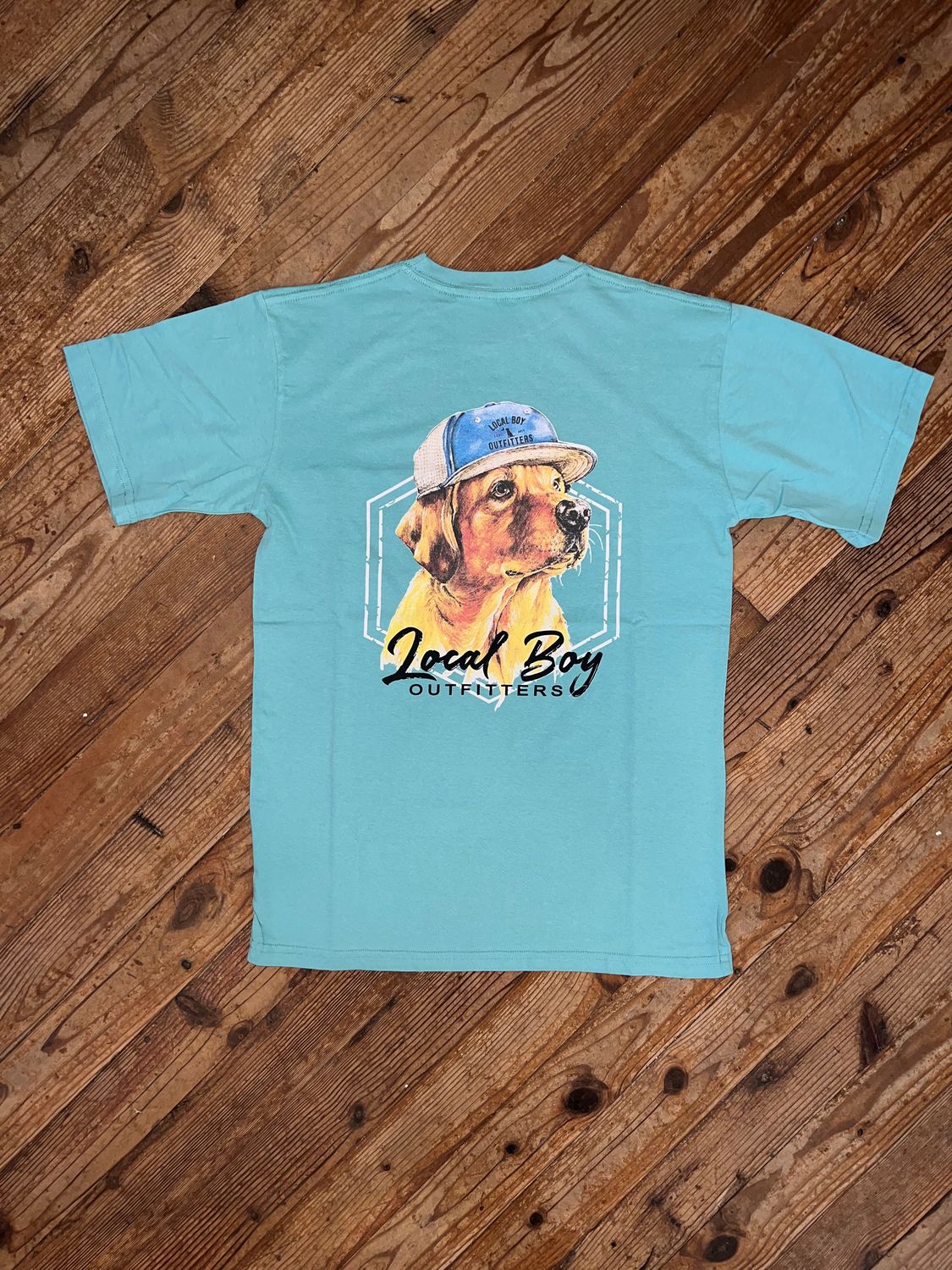 Local Boy Lab In Hat Seafoam Tee