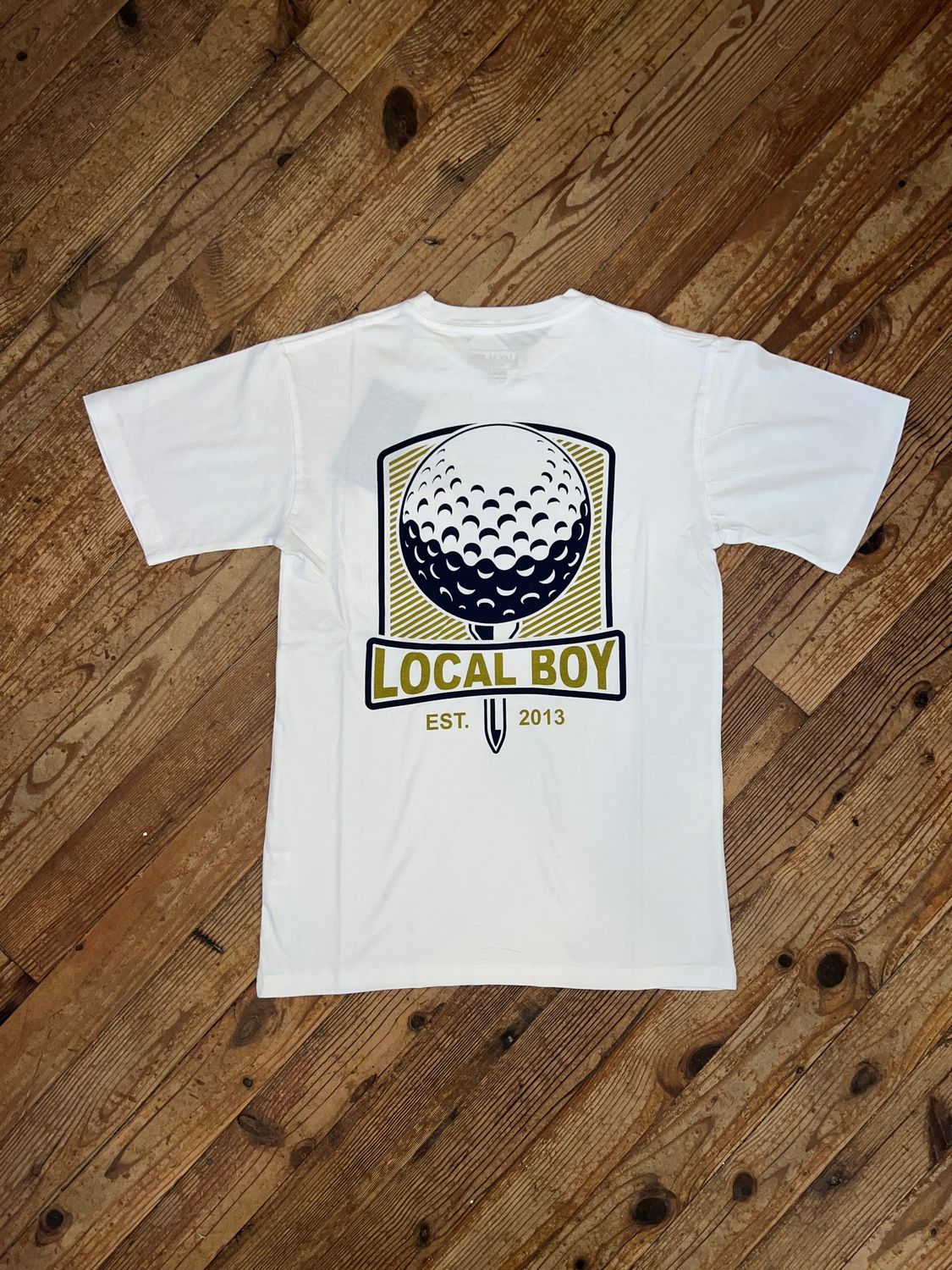 Local Boy Golf Tee White 