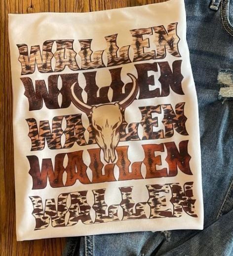 Wallen x5 Bleached Brown Tee
