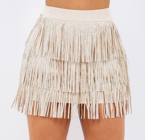 Fringe  Mini Skirt