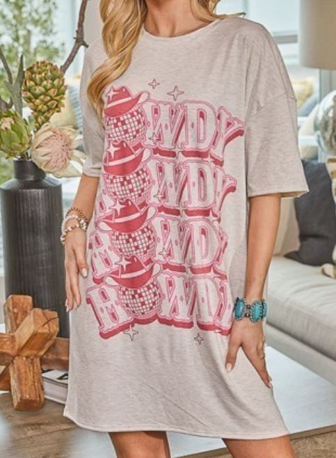 Howdy Disco Shirt Dress