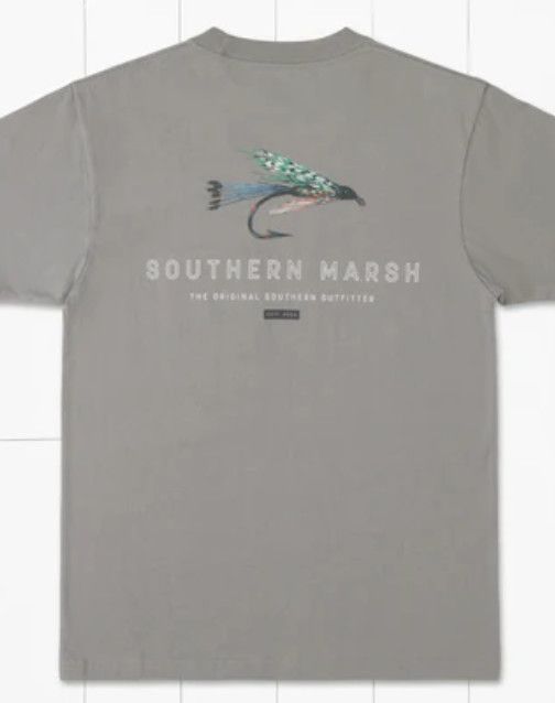 Fly Out Lines Tee Dark Grey