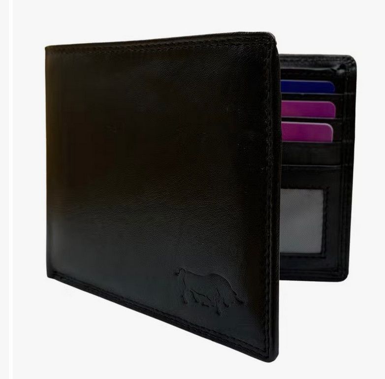  Supple Leather Wallet, Color: Black