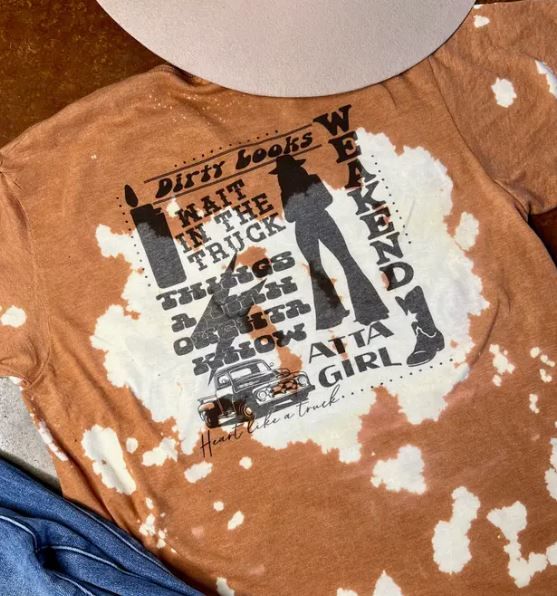 Bleached Wilson Front &amp; Back Print Tee