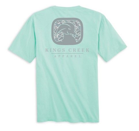 Kings Creek Blue Camo Logo T-Shirt