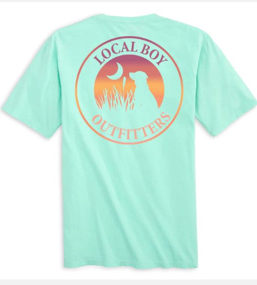 Local Boy Sunset Spring Tee Island Reef
