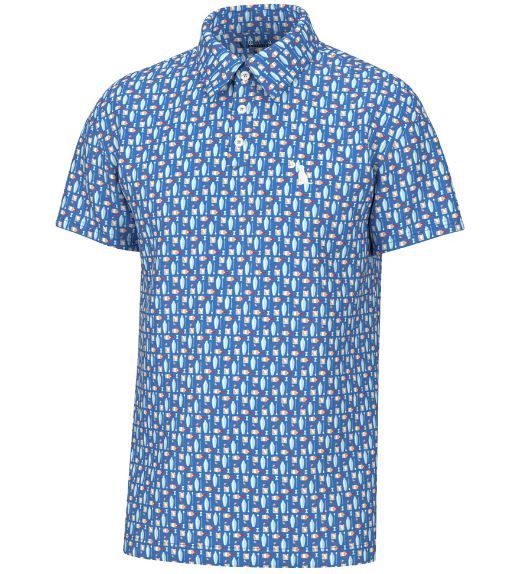 Local Boy Blue Old Fashioned Polo 