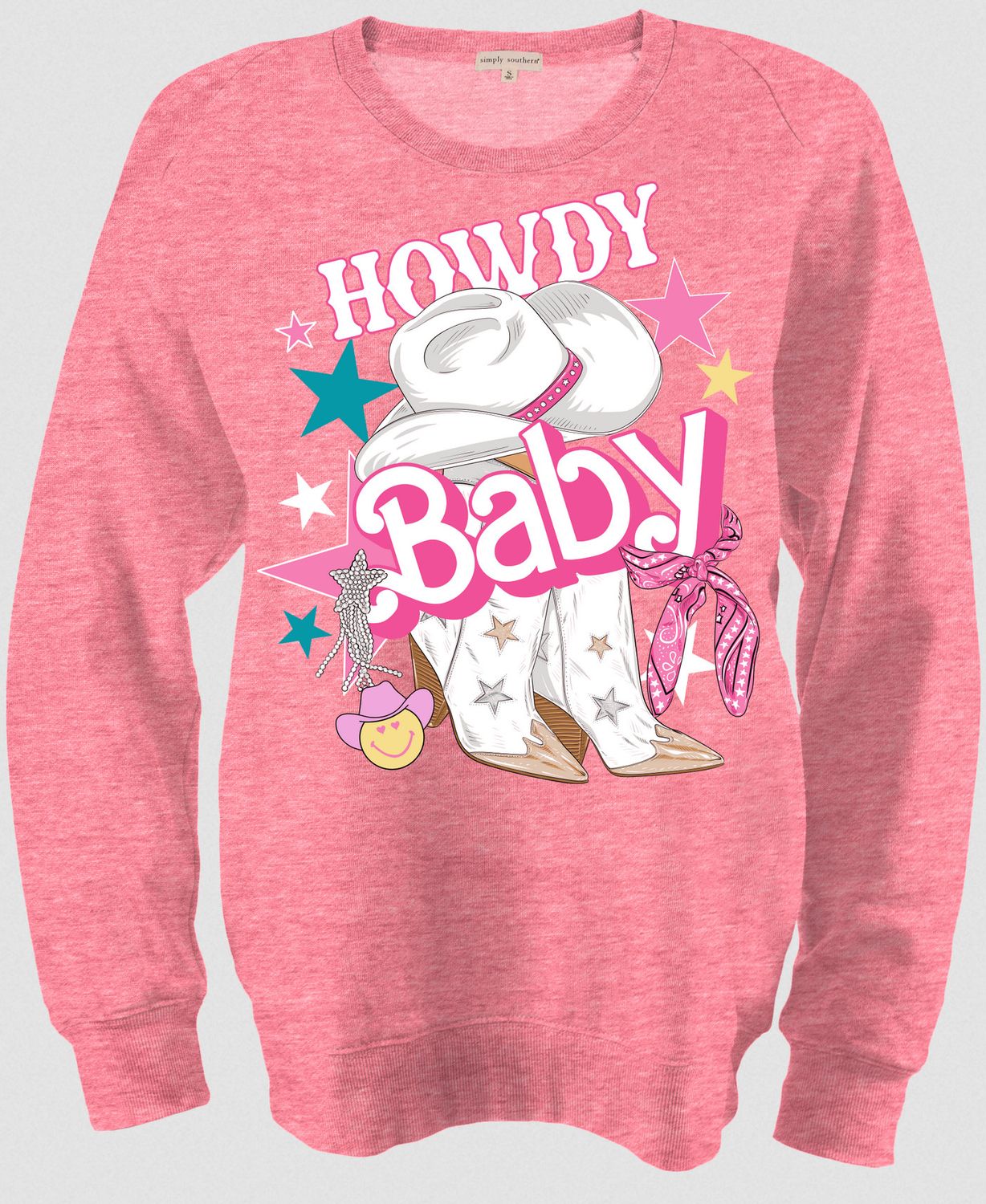 Simply Southern Howdy Sweatshirt Pink