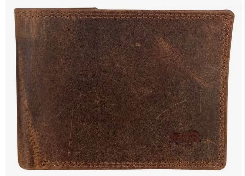 Bifold Buffalo Leather Wallet with RFID 