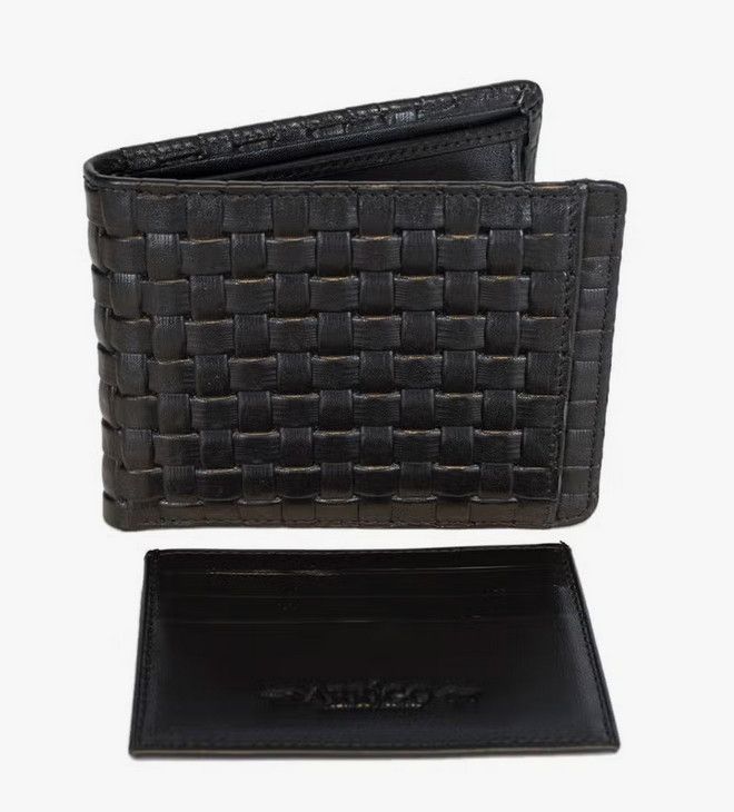 Men's Braided Leather Wallet
