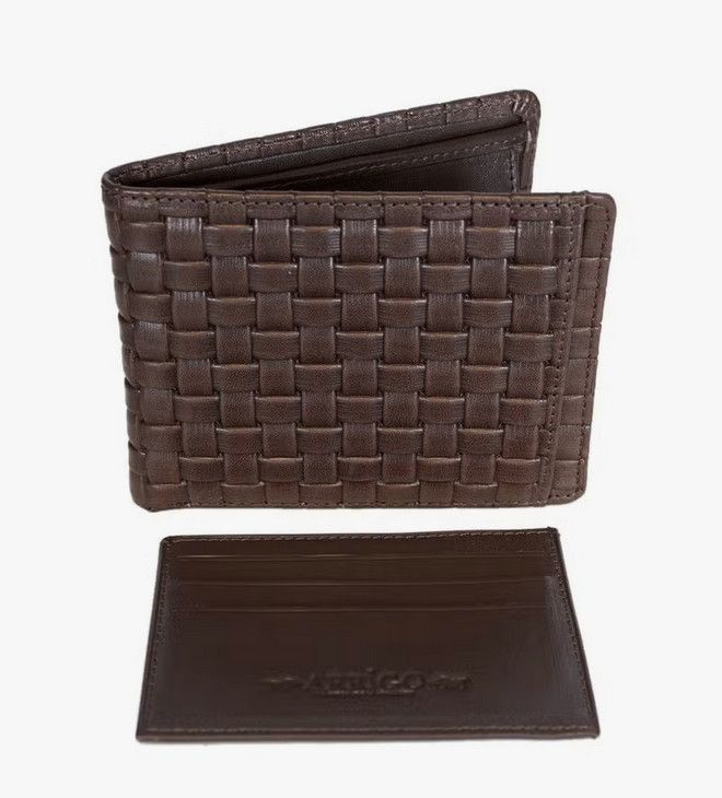 Men's Braided Leather Wallet