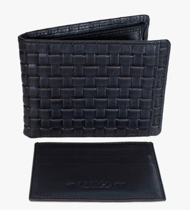 Men's Braided Leather Wallet