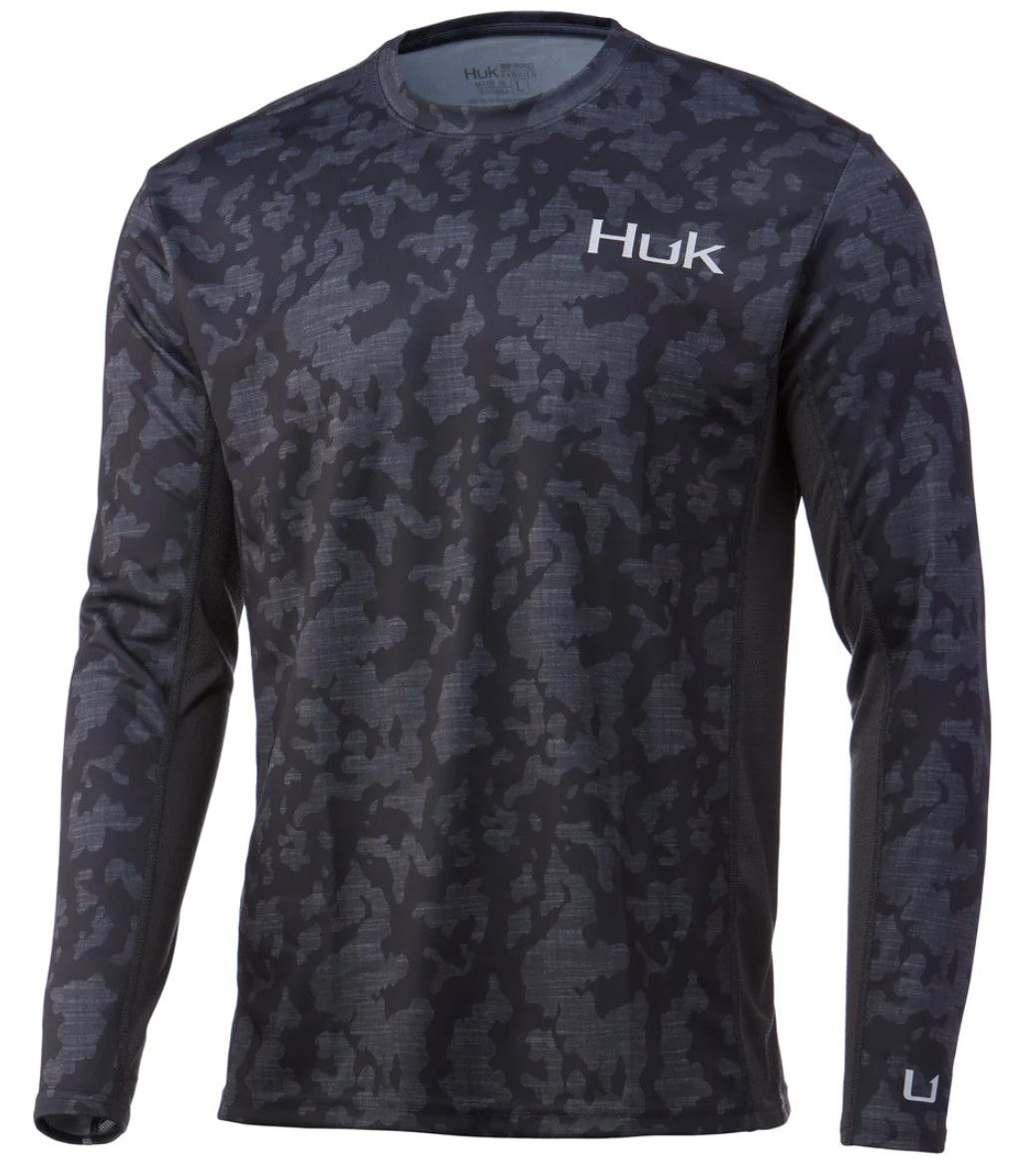 HUK Icon Running Lakes L/S Volcanic Ash