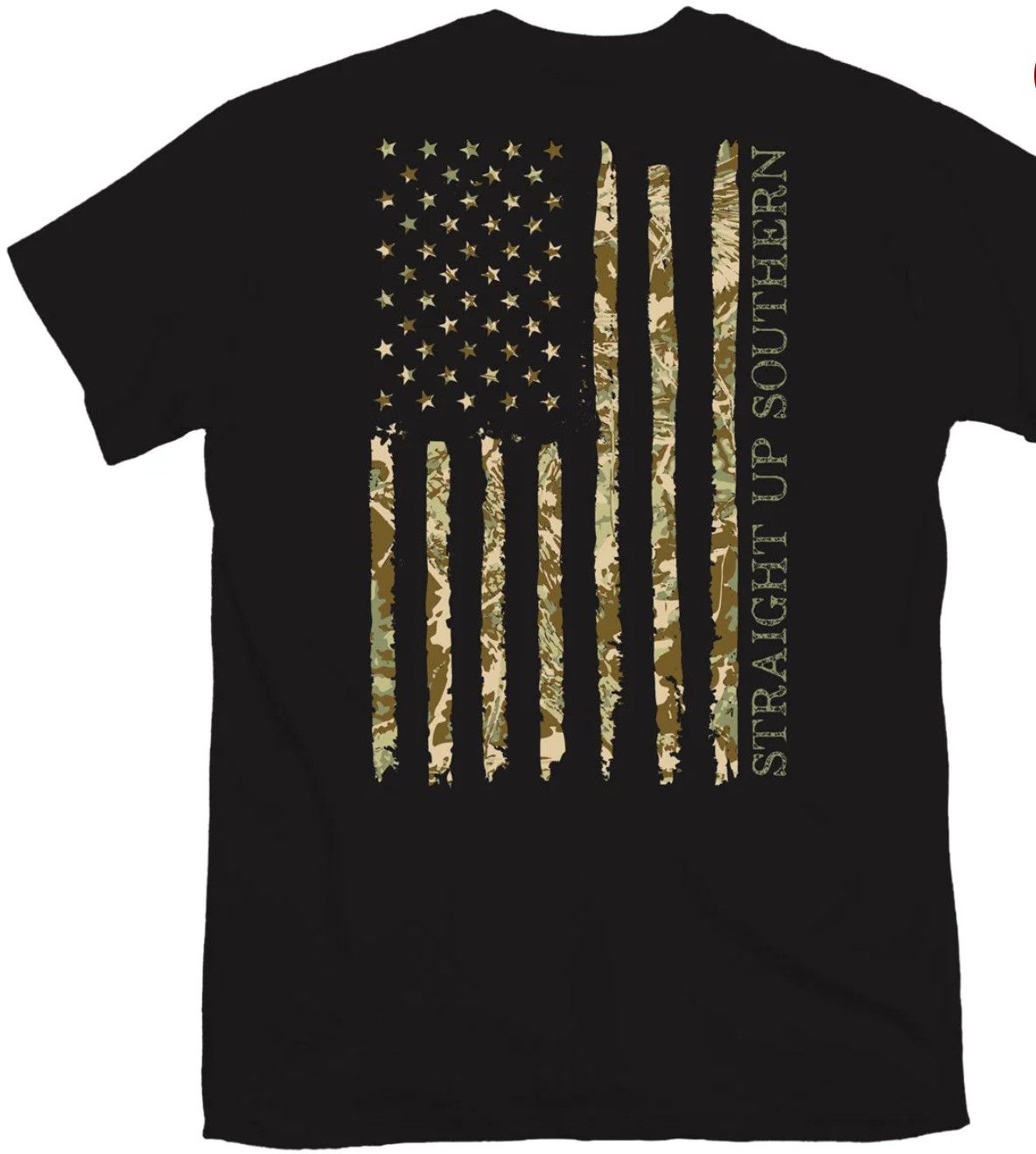 Youth Camo Flag S/S Tee Black