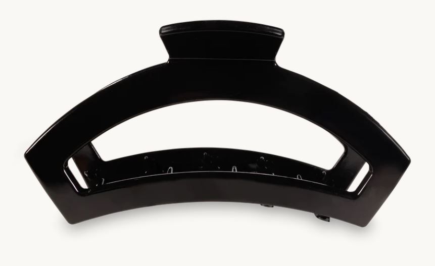 Open Jet Black Hair Clip