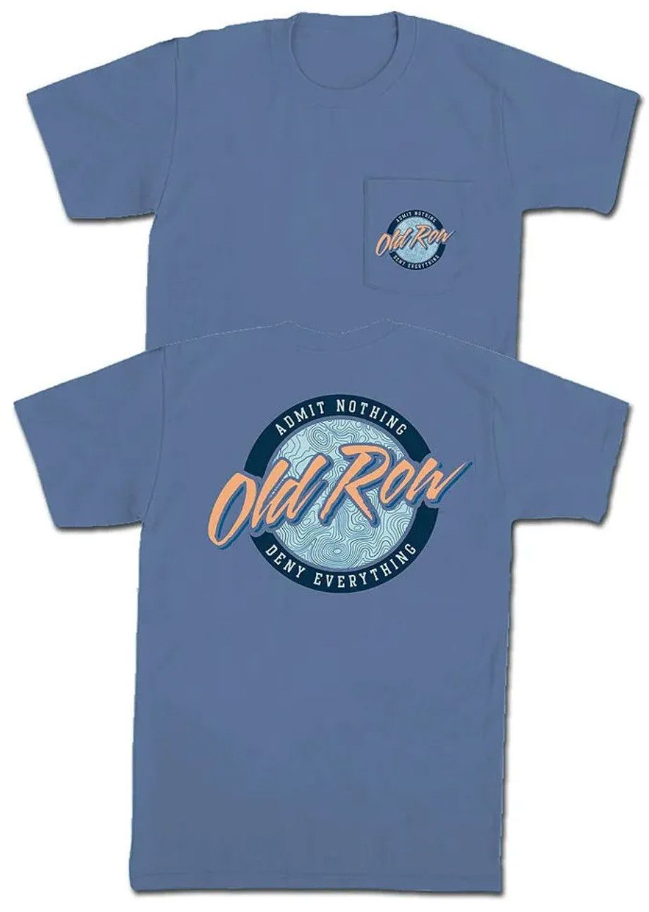 Toppo Circle Logo Pocket Tee Blue