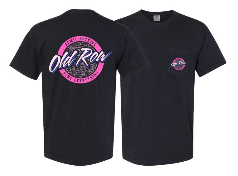 Circle Logo Pocket Tee Black/Pink