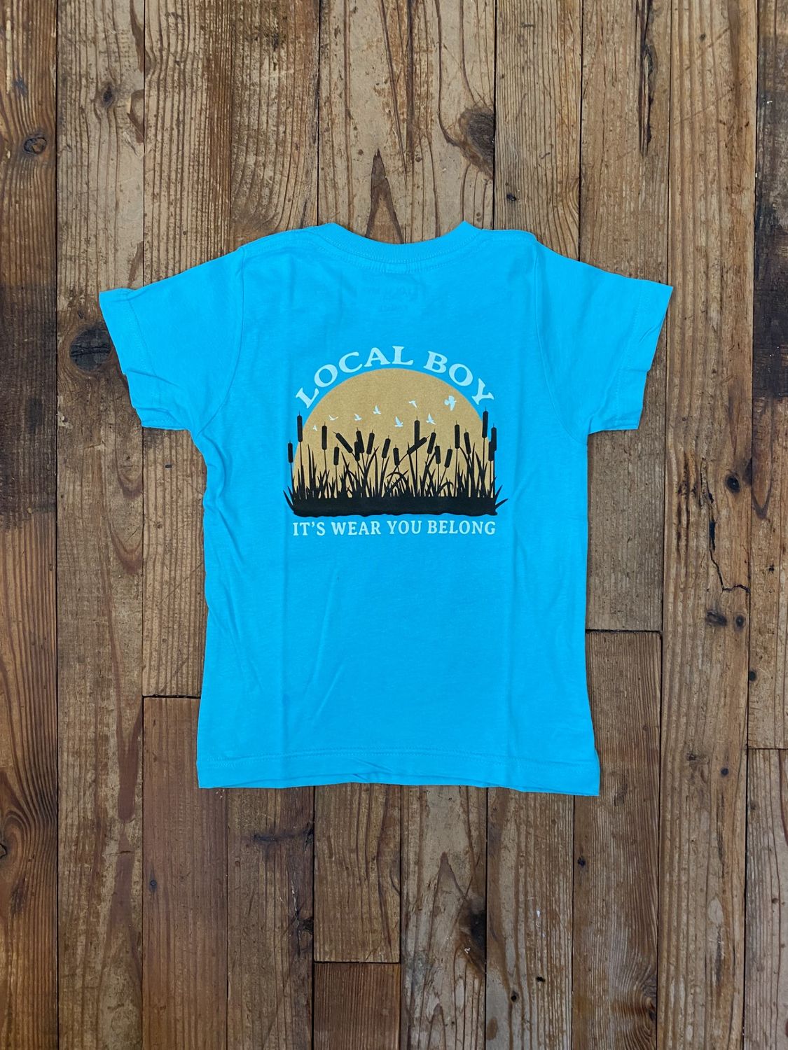 Local Boy Youth Marsh Worn Tee Seafoam, Size: X-Small