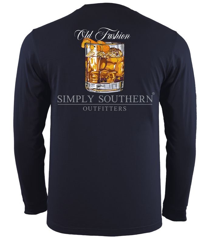 Men's Simply Southern Old Fashion L/S Tee Night Sky